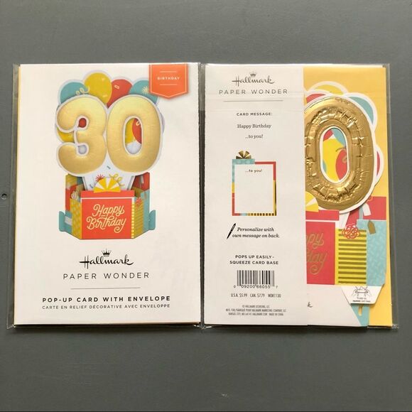 Hallmark Bundle of 20 20 Milestone Happy Birthday Paper Wonder Pop-Up Cards NWT - Picture 2 of 9